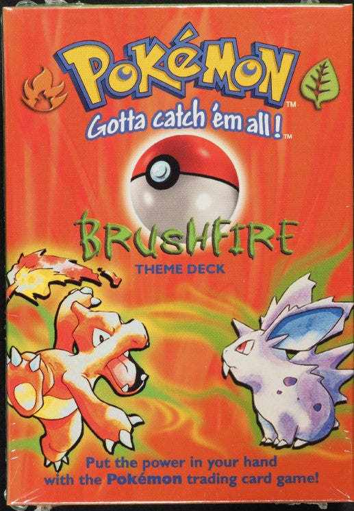 1999 POKEMON BASE SET BRUSHFIRE THEME DECK SEALED *GENERIC IMAGE*