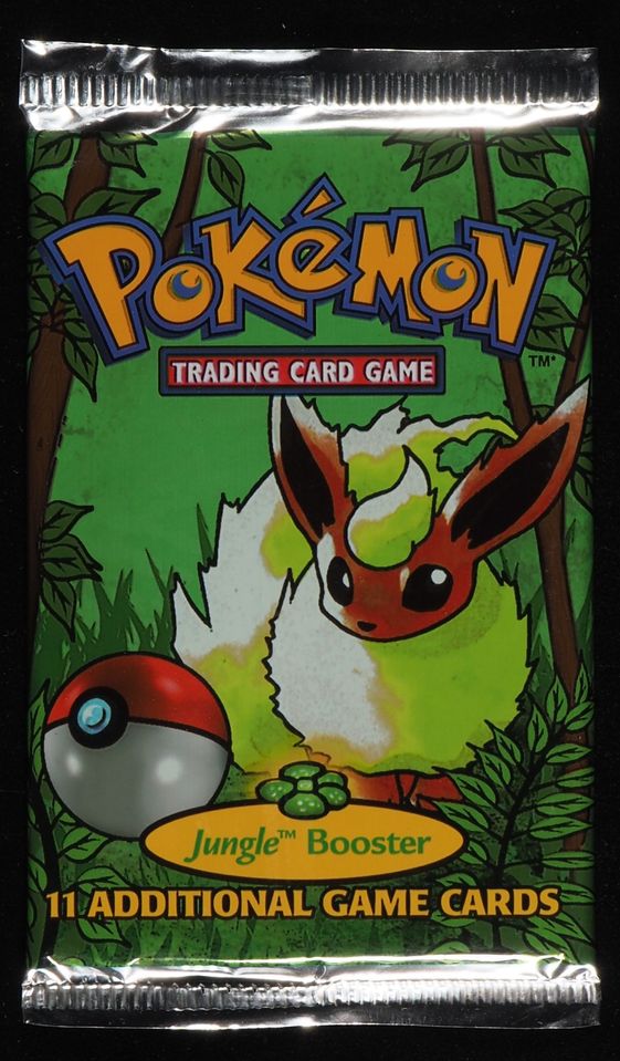 1999 POKEMON JUNGLE FLAREON HEAVY 21.2G BOOSTER PACK SEALED *GENERIC IMAGE*