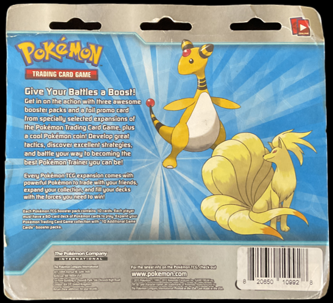 2012 POKEMON BLACK & WHITE BW TRIPLE BLISTER PACK + COIN SEALED *DAMAGED*