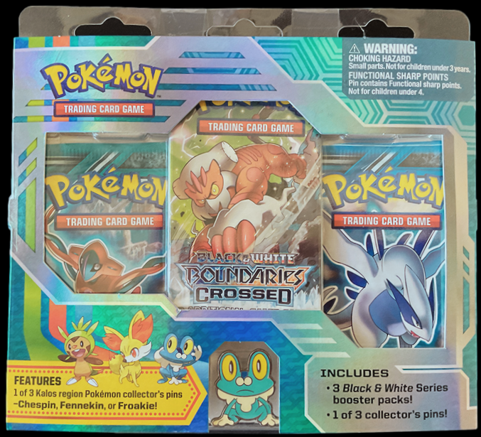 2012 POKEMON BLACK & WHITE BW TRIPLE BLISTER PACK + PIN SEALED