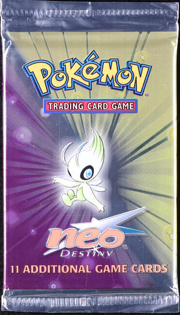 2002 POKEMON NEO DESTINY CELEBI BOOSTER PACK SEALED