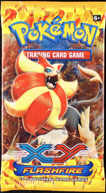 2014 POKEMON XY FLASHFIRE PYROAR BOOSTER PACK SEALED