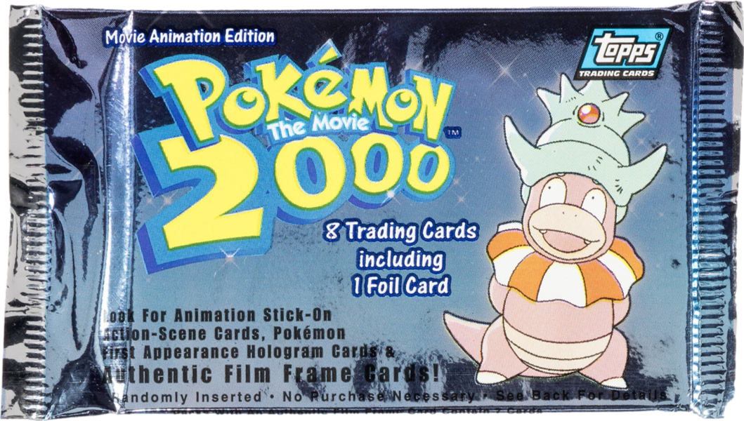 2000 TOPPS POKEMON THE MOVIE SLOWKING BOOSTER PACK SEALED