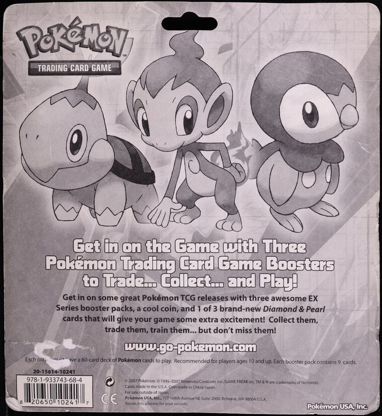 pokemon diamond and pearl booster pack 2007 POKEMON DIAMOND & PEARL DP PIPLUP TRIPLE BLISTER PACK SEALED –  lowpopping