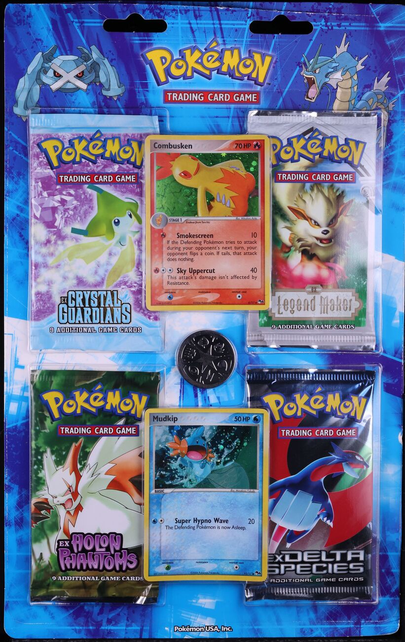 2007 POKEMON EX VALUE SET COMBUSKEN MUDKIP BLISTER PACK SEALED *DAMAGED*