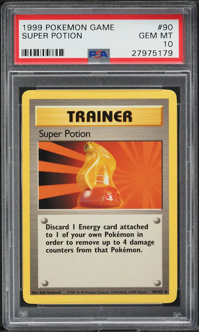 1999 POKEMON BASE SET SUPER POTION #90 PSA 10 GEM MINT