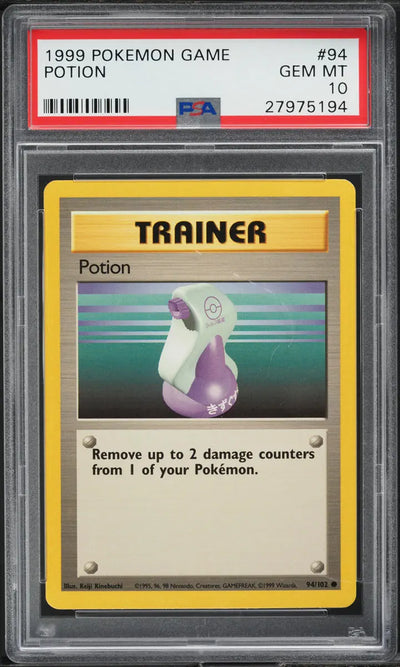 1999 POKEMON BASE SET POTION #94 PSA 10 GEM MINT