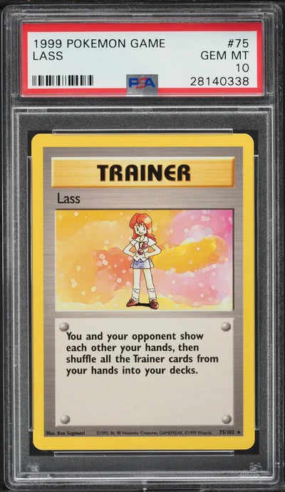 1999 POKEMON BASE SET LASS #75 PSA 10 GEM MINT