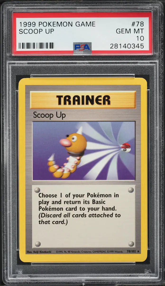 1999 POKEMON BASE SET SCOOP UP #78 PSA 10 GEM MINT