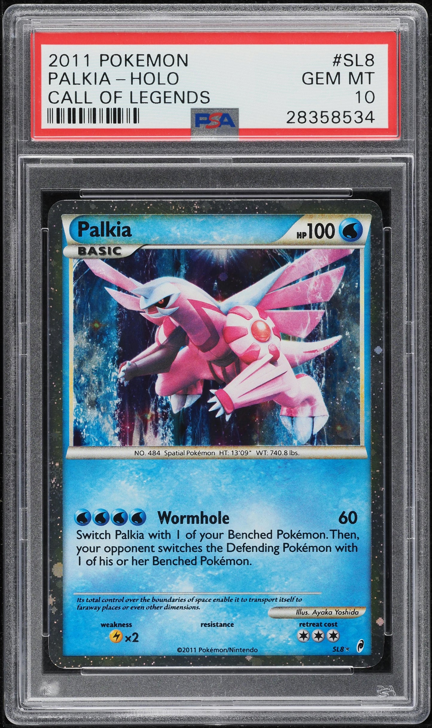 2011 POKEMON CALL OF LEGENDS SHINY PALKIA #SL8 PSA 10 GEM MINT