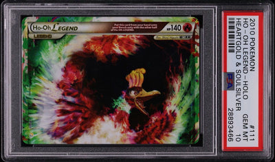 2010 POKEMON HEARTGOLD & SOULSILVER HOLO HO-OH LEGEND #111 PSA 10 GEM MINT