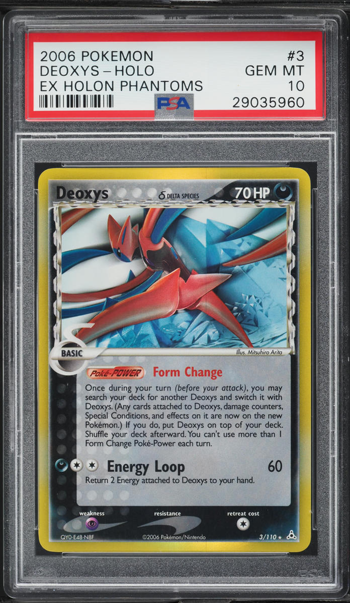 2006 POKEMON EX HOLON PHANTOMS HOLO DEOXYS #3 PSA 10 GEM MINT