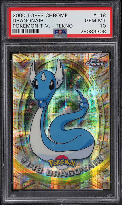 2000 TOPPS CHROME POKEMON SERIES 2 TEKNO DRAGONAIR #148 PSA 10 GEM MINT
