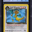 2000 POKEMON TEAM ROCKET NO HOLO ERROR DARK DRAGONITE #5 CGC 6 EXMT