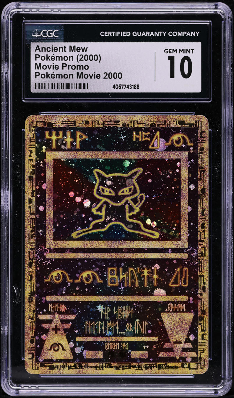 2000 POKEMON MOVIE PROMO ANCIENT MEW CGC 10