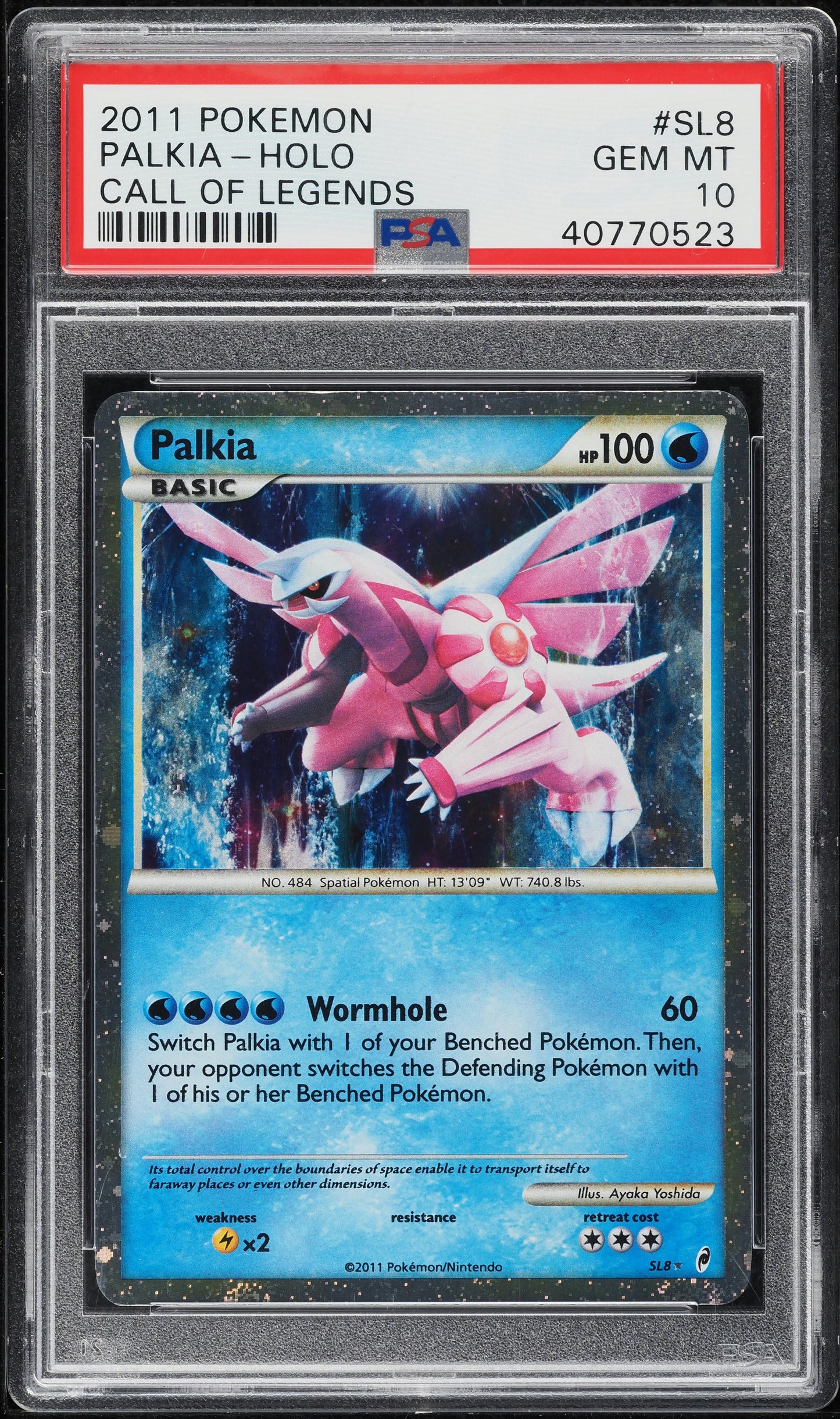 2011 POKEMON CALL OF LEGENDS SHINY PALKIA #SL8 PSA 10 GEM MINT