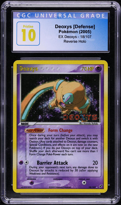 2005 POKEMON EX DEOXYS REVERSE HOLO DEOXYS #18 CGC 10 PRISTINE