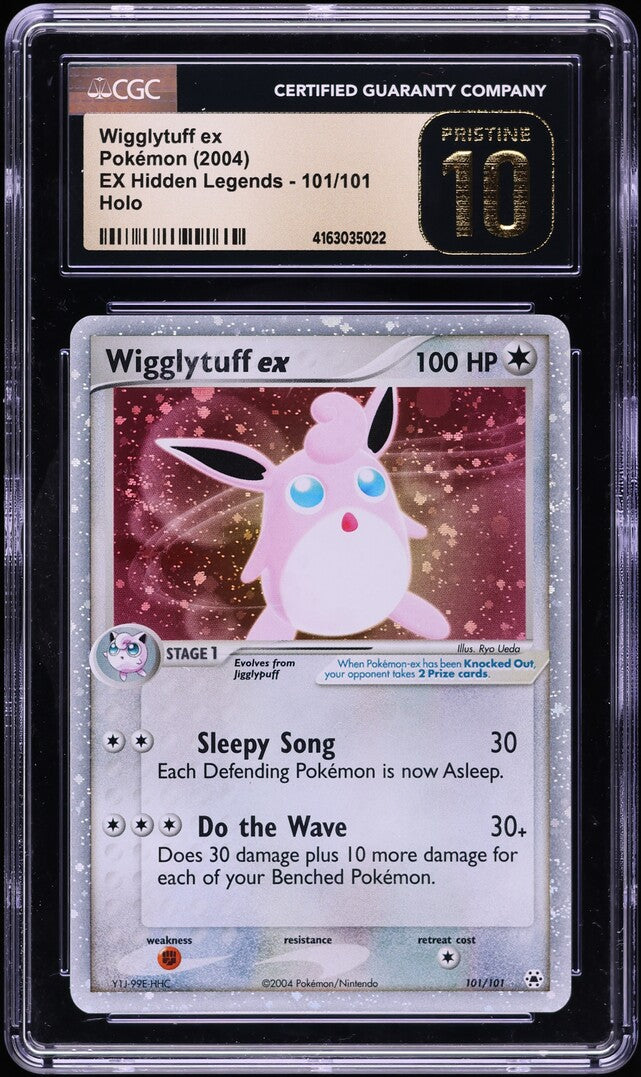 2004 POKEMON EX HIDDEN LEGENDS HOLO WIGGLYTUFF EX #101 CGC 10 PRISTINE