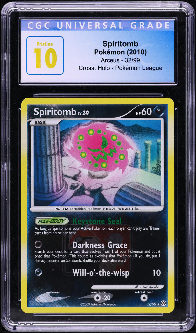2010 POKEMON PLATINUM ARCEUS HOLO SPIRITOMB #32 CGC 10 PRISTINE