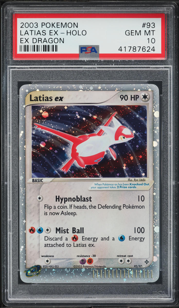 2003 POKEMON EX DRAGON HOLO LATIAS EX #93 PSA 10 GEM MINT