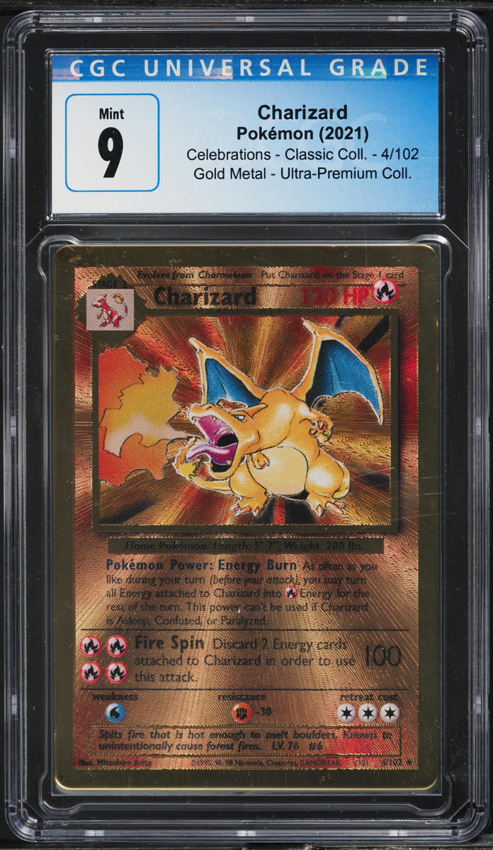 2021 POKEMON SWSH CELEBRATIONS ULTRA PREMIUM COLLECTION CHARIZARD #4 CGC 9 MINT