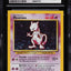 1999 POKEMON BASE SET SQUARE CUT ERROR HOLO MEWTWO #10 CGC 10