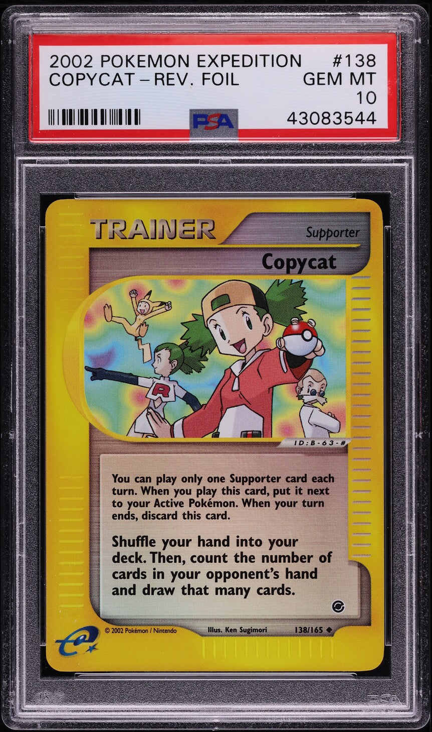 2002 POKEMON EXPEDITION REVERSE HOLO COPYCAT #138 PSA 10 GEM MINT