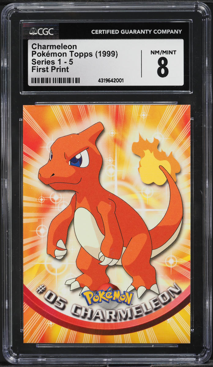 1999 TOPPS POKEMON TV CHAMELEON #5 CGC 8