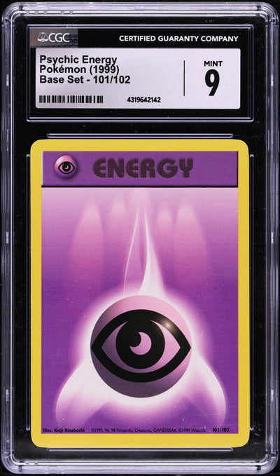 1999 POKEMON BASE SET PSYCHIC ENERGY #101 CGC 9 MINT