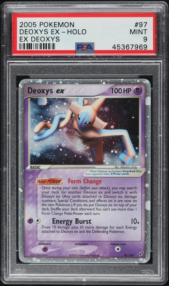 2005 POKEMON EX DEOXYS HOLO DEOXYS EX #97 PSA 9