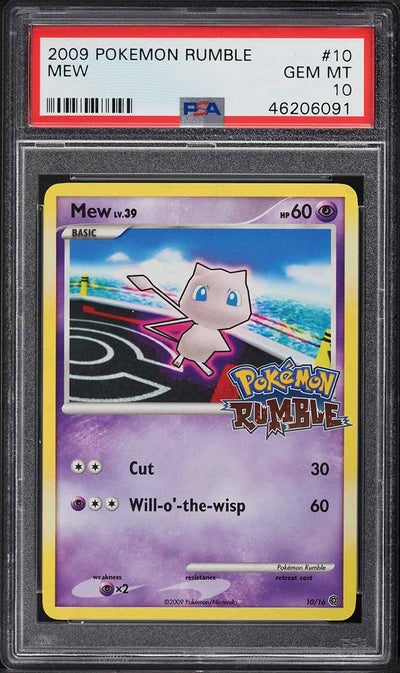 2009 POKEMON PLATINUM RUMBLE MEW #10 PSA 10 GEM MINT