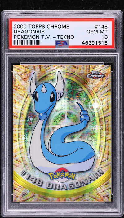 2000 TOPPS CHROME POKEMON SERIES 2 TEKNO DRAGONAIR #148 PSA 10 GEM MINT