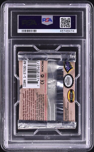 1999 POKEMON FOSSIL ZAPDOS BOOSTER PACK PSA 9 lowpopping 1999 POKEMON FOSSIL ZAPDOS BOOSTER PACK PSA 9 lowpopping