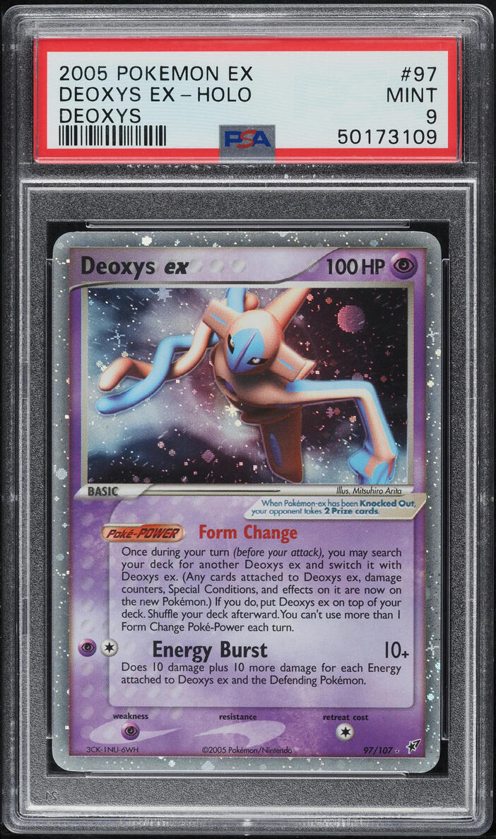 2005 POKEMON EX DEOXYS HOLO DEOXYS EX #97 PSA 9