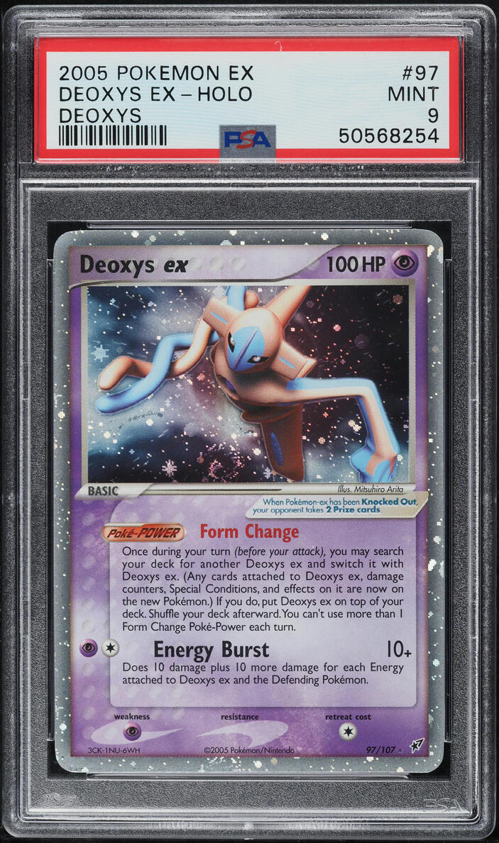 2005 POKEMON EX DEOXYS HOLO DEOXYS EX #97 PSA 9