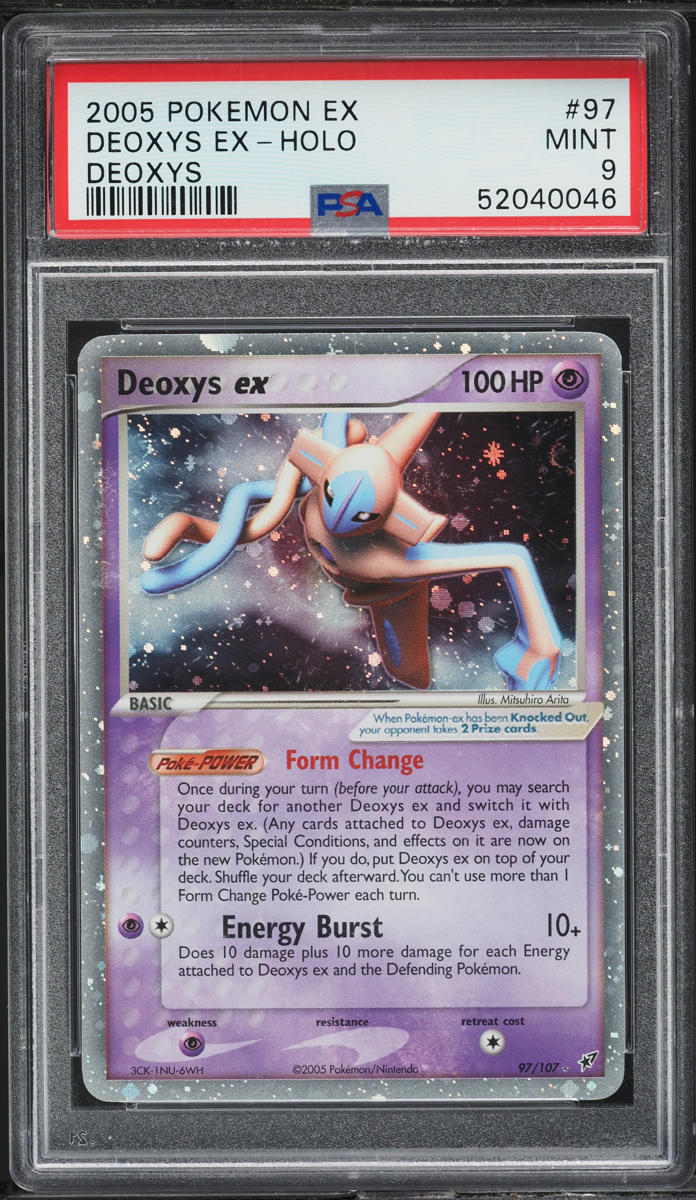 2005 POKEMON EX DEOXYS HOLO DEOXYS EX #97 PSA 9 MINT