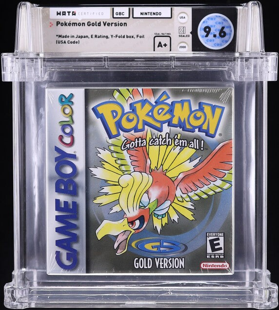 2000 POKEMON GOLD VERSION NINTENDO GAME BOY COLOR GBC WATA 9.6 A+ SEALED