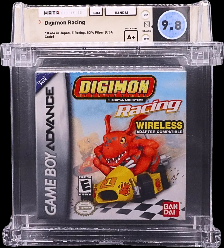 2004 DIGIMON RACING NINTENDO GAME BOY ADVANCE GBA WATA 9.8 A+ SEALED