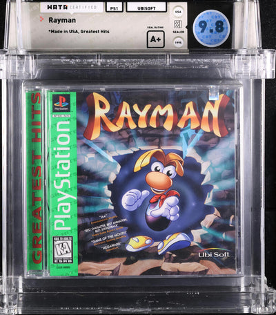 1995 RAYMAN GREATEST HITS SONY PLAYSTATION 1 PS1 WATA 9.8 A+ SEALED