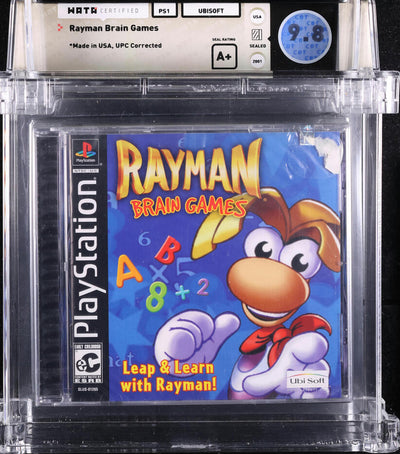 2001 RAYMAN BRAIN GAMES SONY PLAYSTATION 1 PS1 WATA 9.8 A+ SEALED