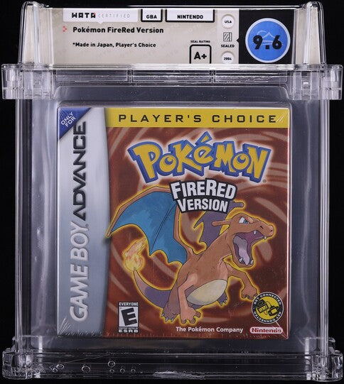 2004 POKEMON FIRE RED VERSION PLAYER'S CHOICE NINTENDO GAME BOY ADVANCE GBA WATA 9.6 A+ SEALED