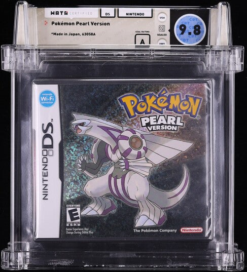 2007 POKEMON PEARL VERSION NINTENDO DS WATA 9.8 A SEALED