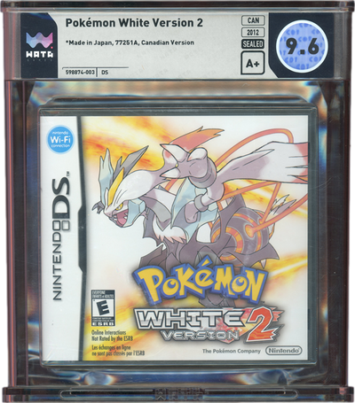 2012 POKEMON WHITE VERSION 2 NINTENDO DS WATA 9.6 A+ SEALED