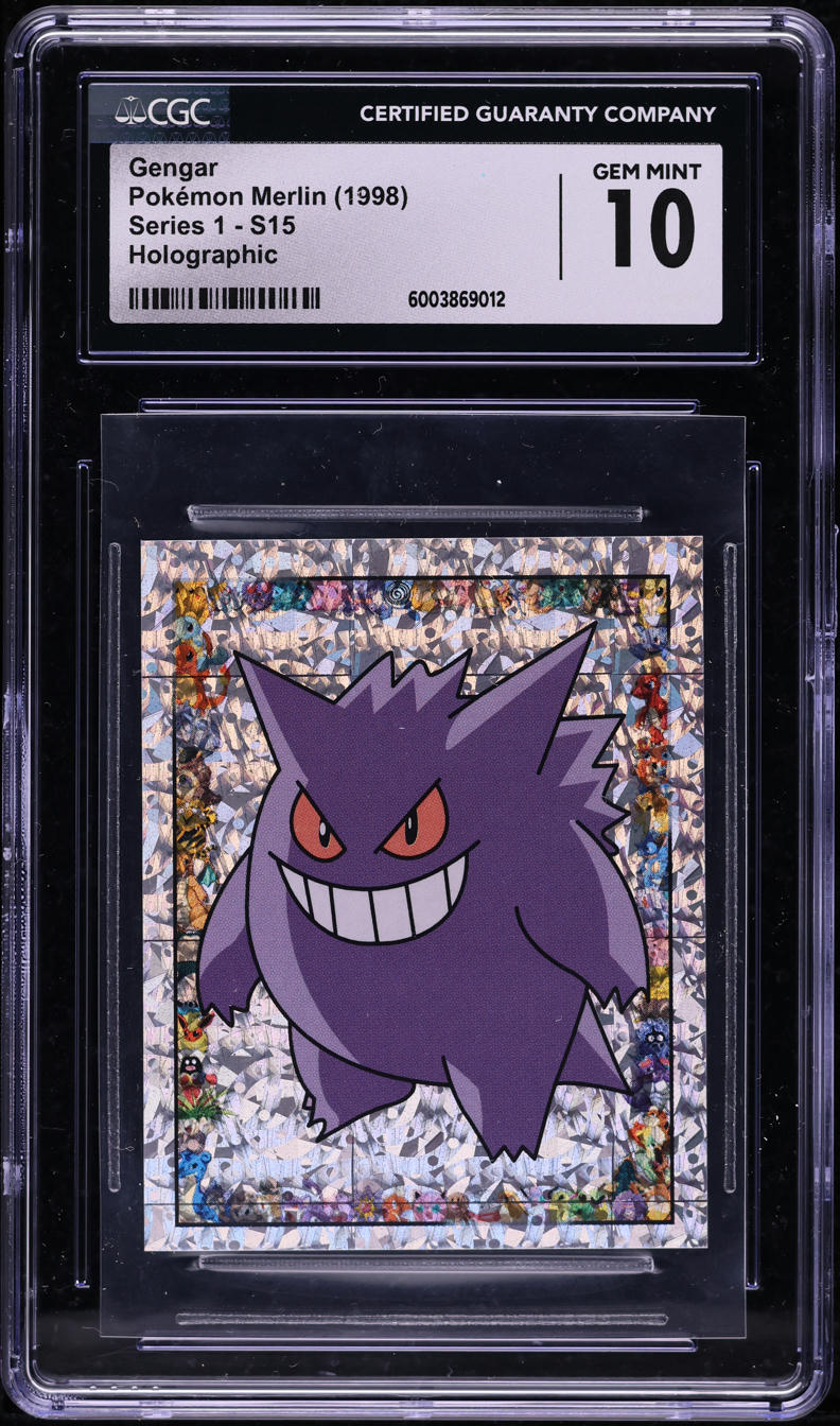 1998 POKEMON MERLIN SERIES 1 HOLOGRAPHIC GENGAR #S15 CGC 10 GEM MINT