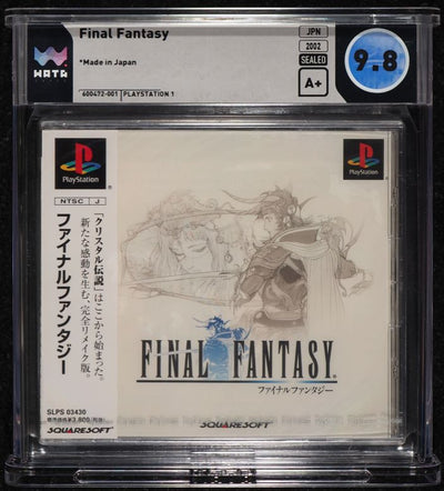 2002 FINAL FANTASY JAPANESE SONY PLAYSTATION 1 PS1 WATA 9.8 A+ SEALED