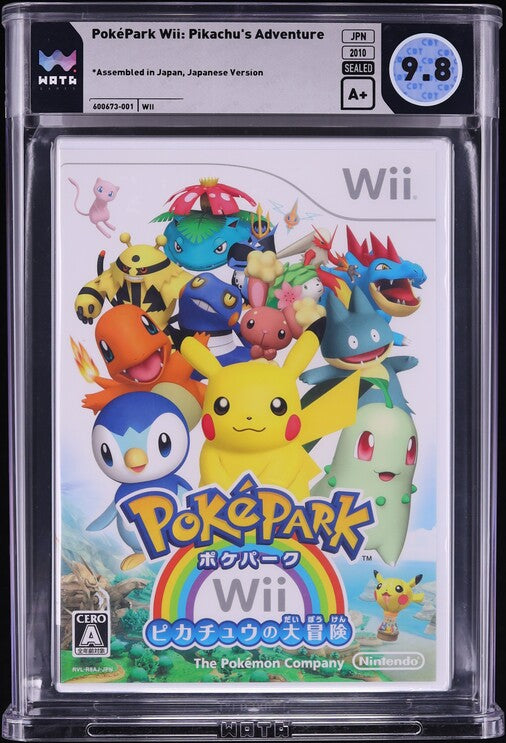 2010 POKEMON POKEPARK WII: PIKACHU'S ADVENTURE JAPANESE NINTENDO WII WATA 9.8 A+ SEALED