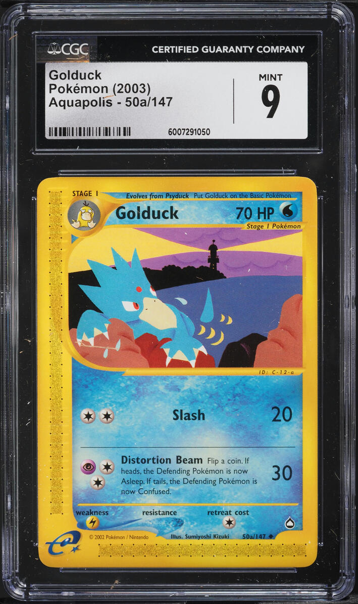 2003 POKEMON AQUAPOLIS GOLDUCK #50 CGC 9 MINT