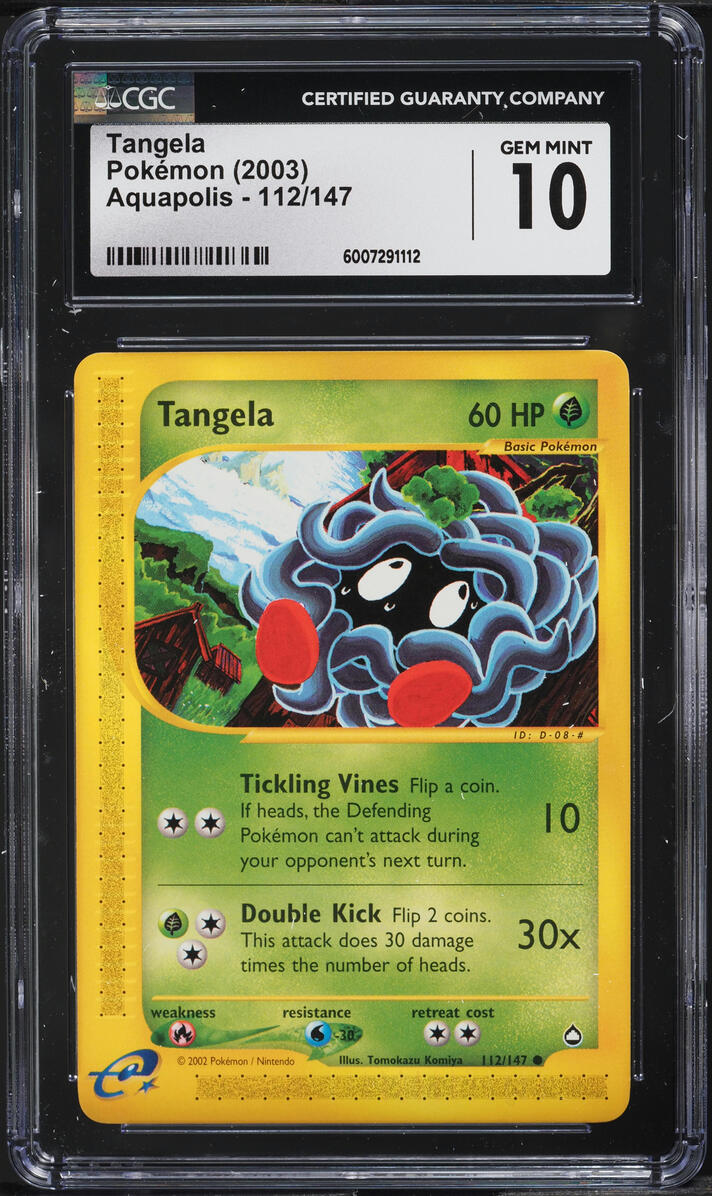 2003 POKEMON AQUAPOLIS TANGELA #112 CGC 10 GEM MINT