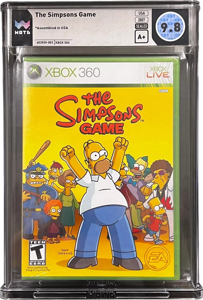 2007 THE SIMPSONS GAME XBOX 360 WATA 9.8 A+ SEALED