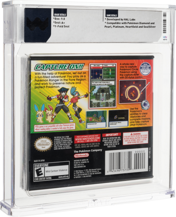 2006 POKEMON RANGER NINTENDO DS WATA 9.8 A+ SEALED